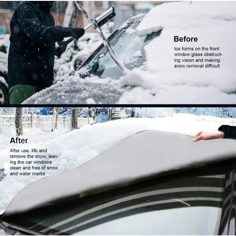 سميكة سيارة الآن ظلة غطاء الزجاج الأمامي مع 5/9 مغناطيس الأشعة فوق البنفسجية حماية مكافحة على الجليد ضوء الشمس ل هافال دارجو 2 PHEV #4