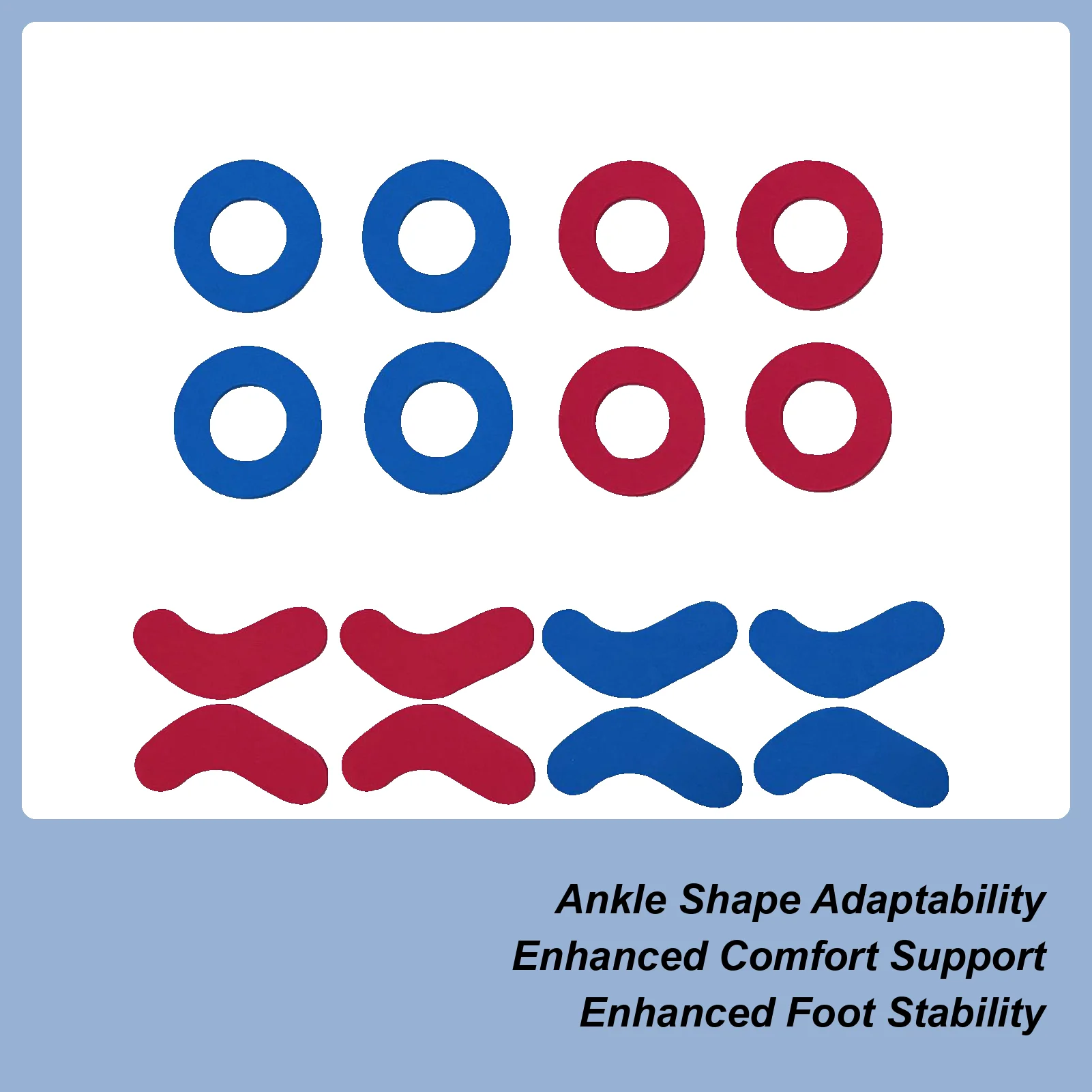 

Ski Boot Foam Padding 16 Pieces Shock Absorption Sports Protective Gear Ski Ankle Protection Foam Padding For Reducing Heel Lift