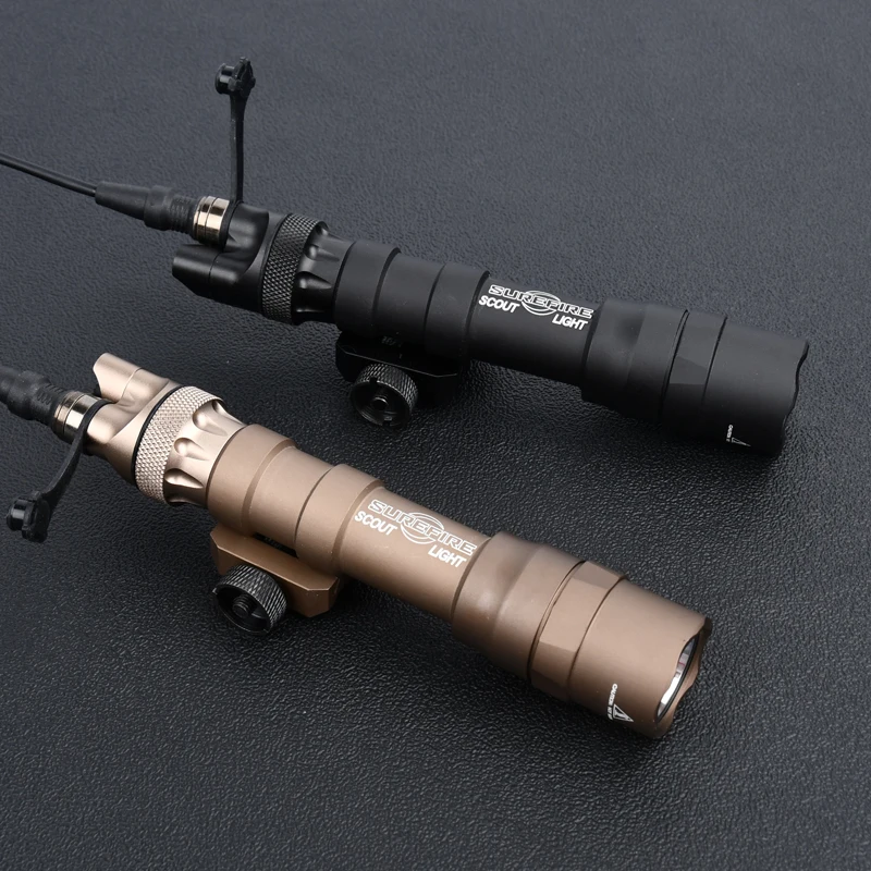 Airsoft M600 Surefir M600DF Powerful output 1400Lumens Tactical Weapon scout light Flashlight DS07 Metal Dual function Tailcap