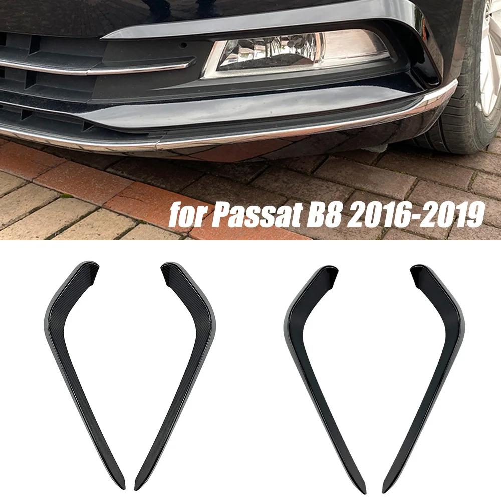 

Car Front Bumper Fog Light Air Knife Trim For VW Passat B8 2016-2019 Cars Exterior Modification Accessories