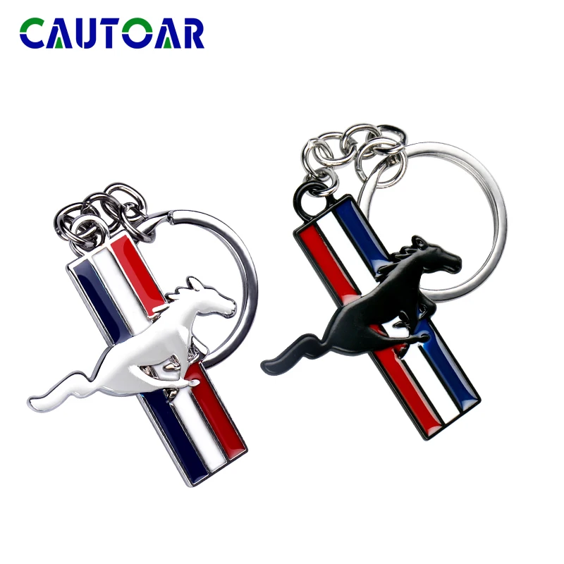 1PC Car Styling Keychain Car Styling Key Ring Auto Accessories For Ford focus Mustang Shelby GT350 GT500 ST