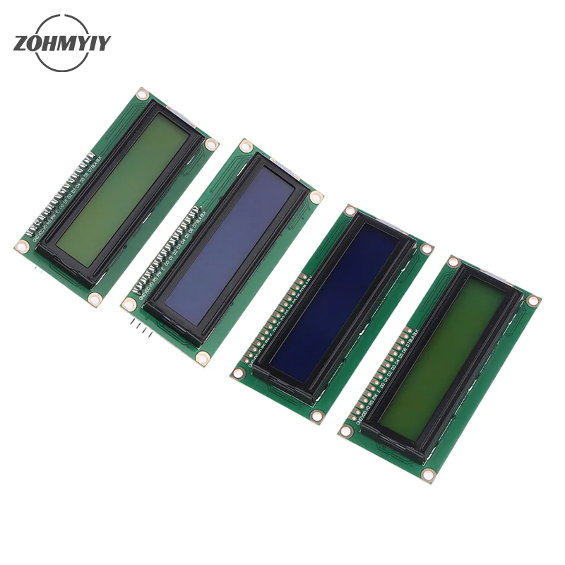 

1PCS LCD1602 1602 LCD Module Green Screen 16x2 Character LCD Display PCF8574T PCF8574 IIC I2C Interface 5V For Arduino