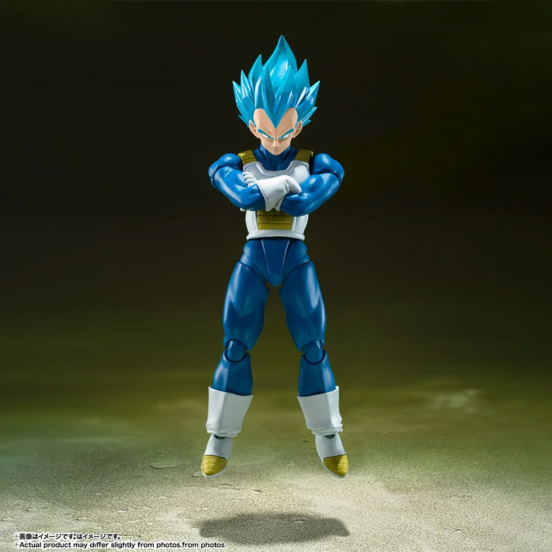 Bandai Genuine Dragon Ball Model Kit SHF Vegeta Unwavering Saiyan Pride Anime Action Figure Collection Model Boys Toys Gifts