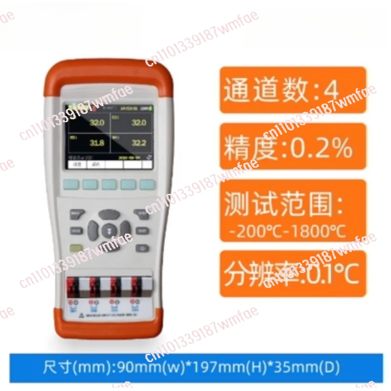 Handheld multi-channel temperature tester K804/JK808 inspection recorder