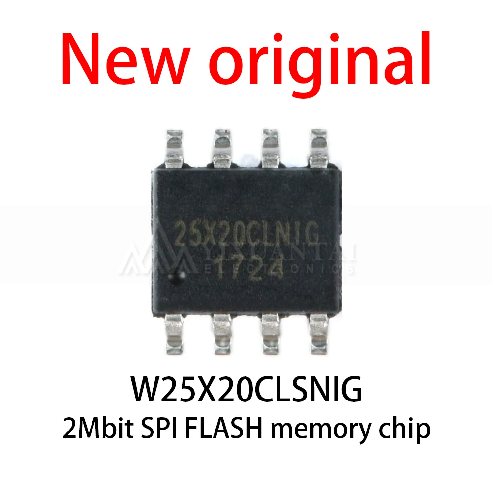 (10-50piece) New original W25X20CLSNIG W25X20 25X20 SOP-8 2Mbit SPI FLASH memory chip ﻿