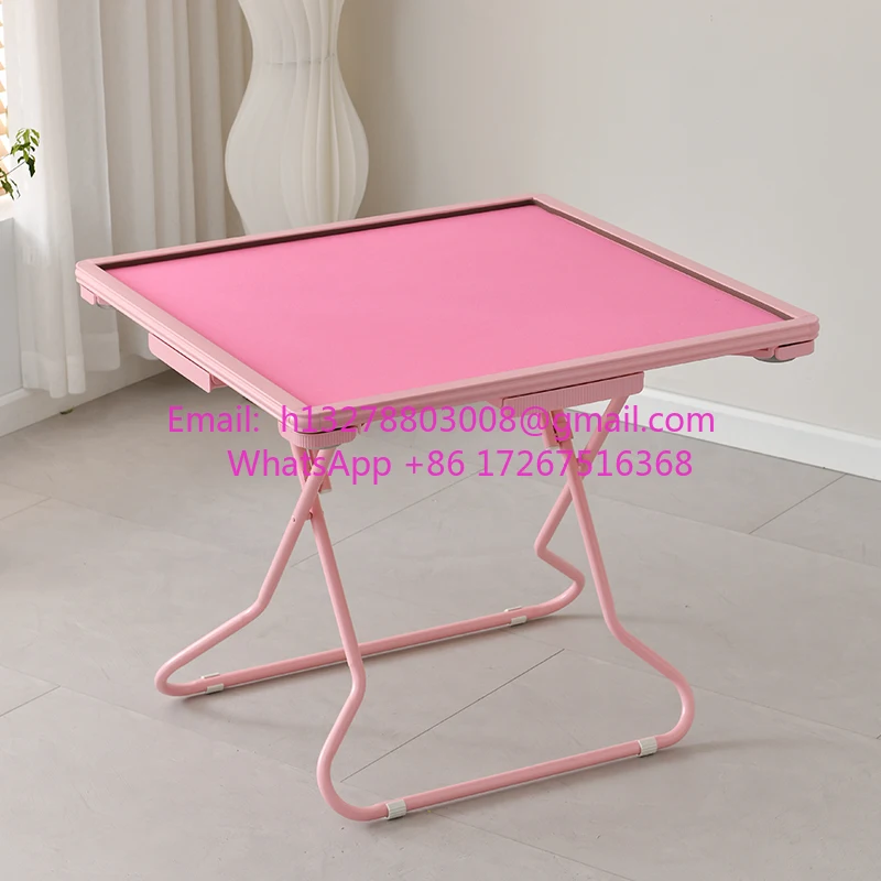 

Portable minimalist manual pink silent sparrow table