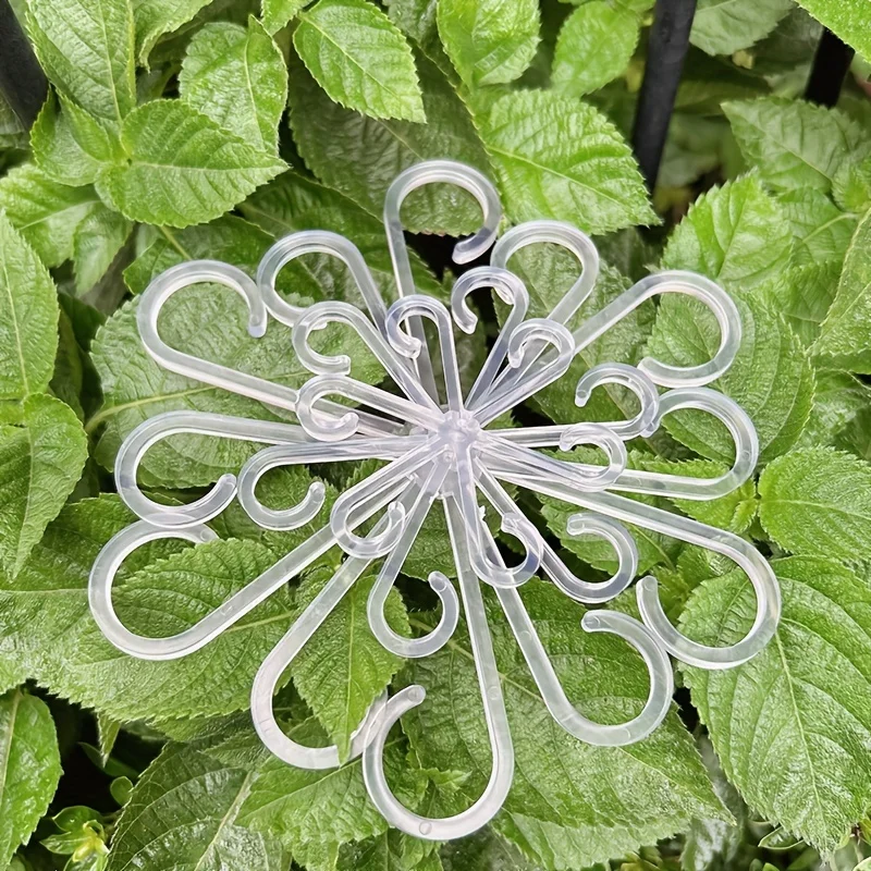 8pcs Transparent Plant Support Frames, Anti-Toppling Stabilizing Stands for Monstera, Bird of Paradise & Green Plants