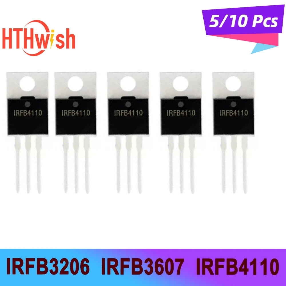 5/10PCS New IRFB3206 IRFB3607 IRFB4110 TO-220 N-CH DIP MOSFET Field-effect Transistor IRFB3607PBF IRFB3206PBF IRFB4110PBF