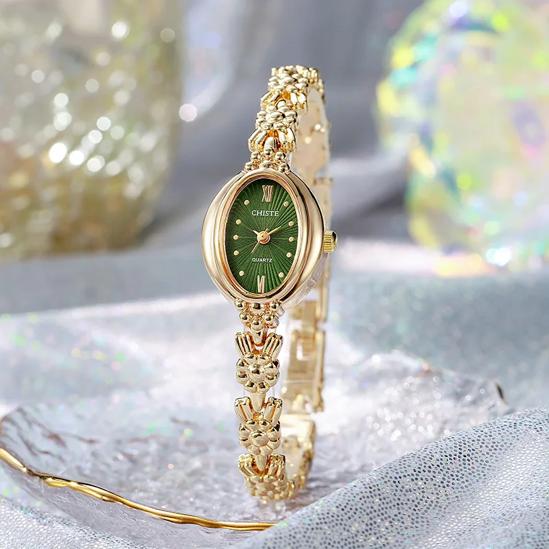 Kleines ovales Zifferblatt Armbanduhr Studenten Luxus Quarzuhren Geschenk Studenten Armbanduhren Großhandel Relojes Para Mujer – Detail 5