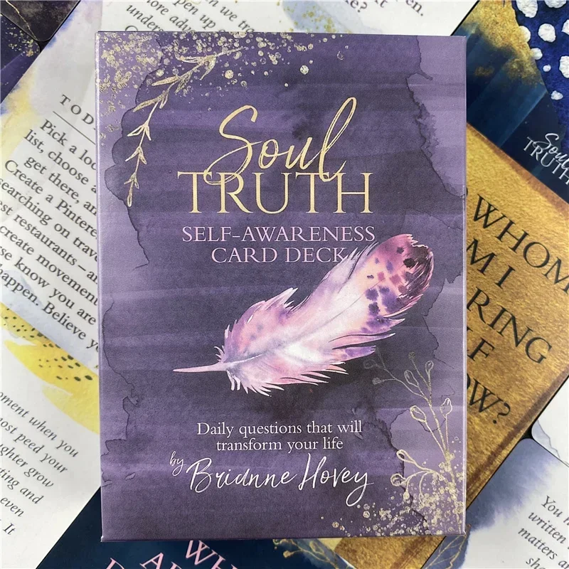 Soul Truth Self-Awareness Card Deck Daily Questions That Will Transform Your Life Tarot Oracle Cards With PDF Guidebook