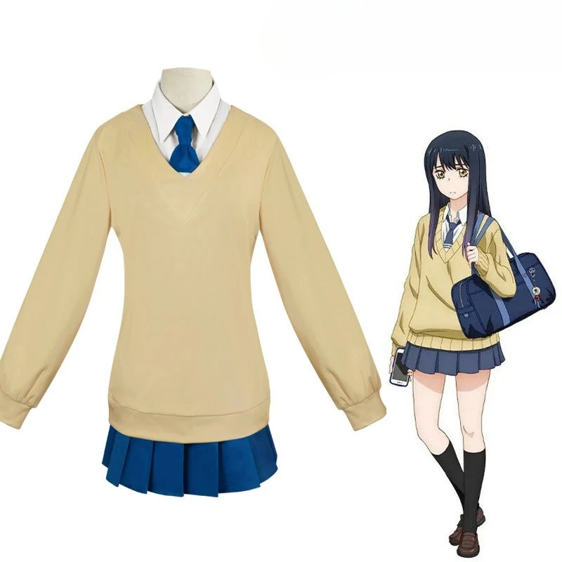 

Mieruko-chan‌ Yotsuya Miko Cosplay Costumes Anime Character Halloween Party Costume Performance Clothes for Adults