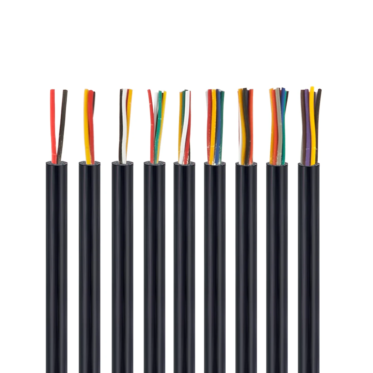 2 Conductor Electrical Wire 28 26 24 22 20 18 16 AWG Stranded PVC Cord Tinned Copper Cable for LED Strip Light Speakers Auto