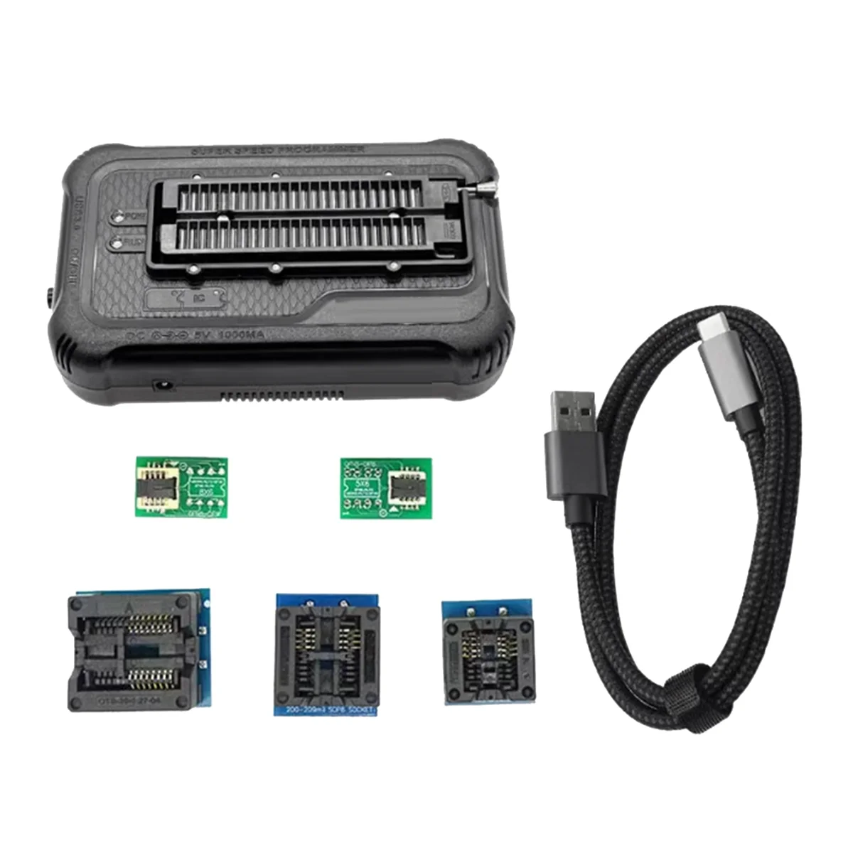 Para programador T76 USB3.0 compatible con EEPROMNAND NOR EMMC BGA,Minpro/TL866II/programador con toma de grabación de cables