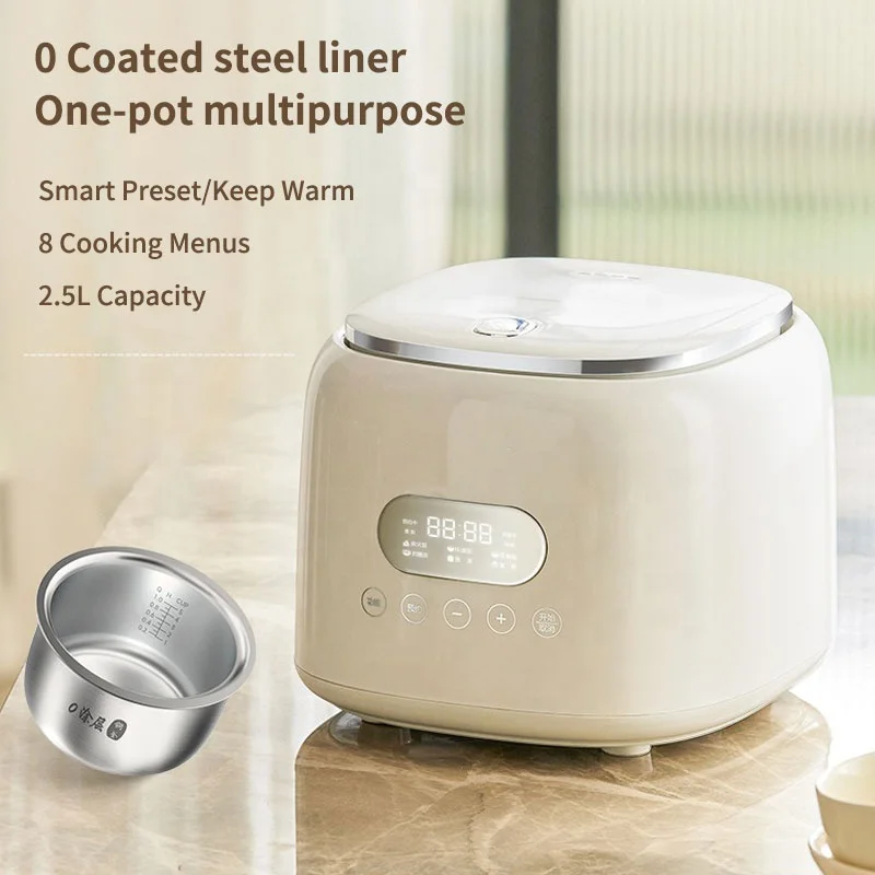 New Low Sugar Rice Cookers with Stainless Steel Inner Pot Automatic Keep Warm Preset Digital Electric Rice Cooker