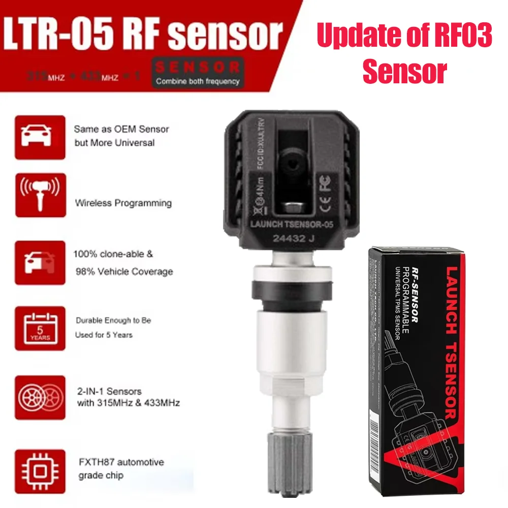 إطلاق مستشعر RF X431 LTR-03 RF05 315/433MHZ 2in1 برنامج إصلاح مستشعر ضغط الإطارات Tpms مع أداة إطلاق CRT5011E I-TPMS #3