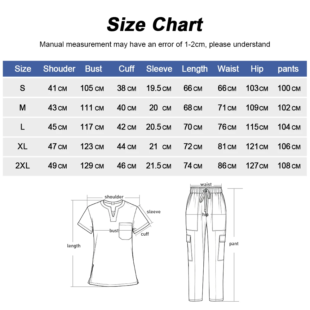 Verpleegstersuniform Dunne ademende scrubs Medische uniformen Vrouwen scrubtops Elastische scrubsbroeken Arts Werkkleding Spa-overalls