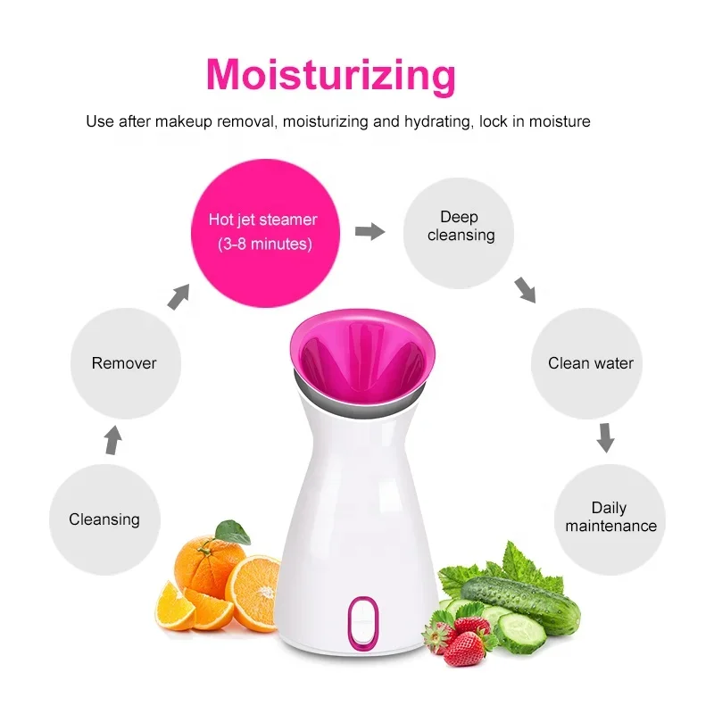 Facial Spray Steamer Portable Face Spray Bottle Nano Steamer Fruit And Vegetable Steamer