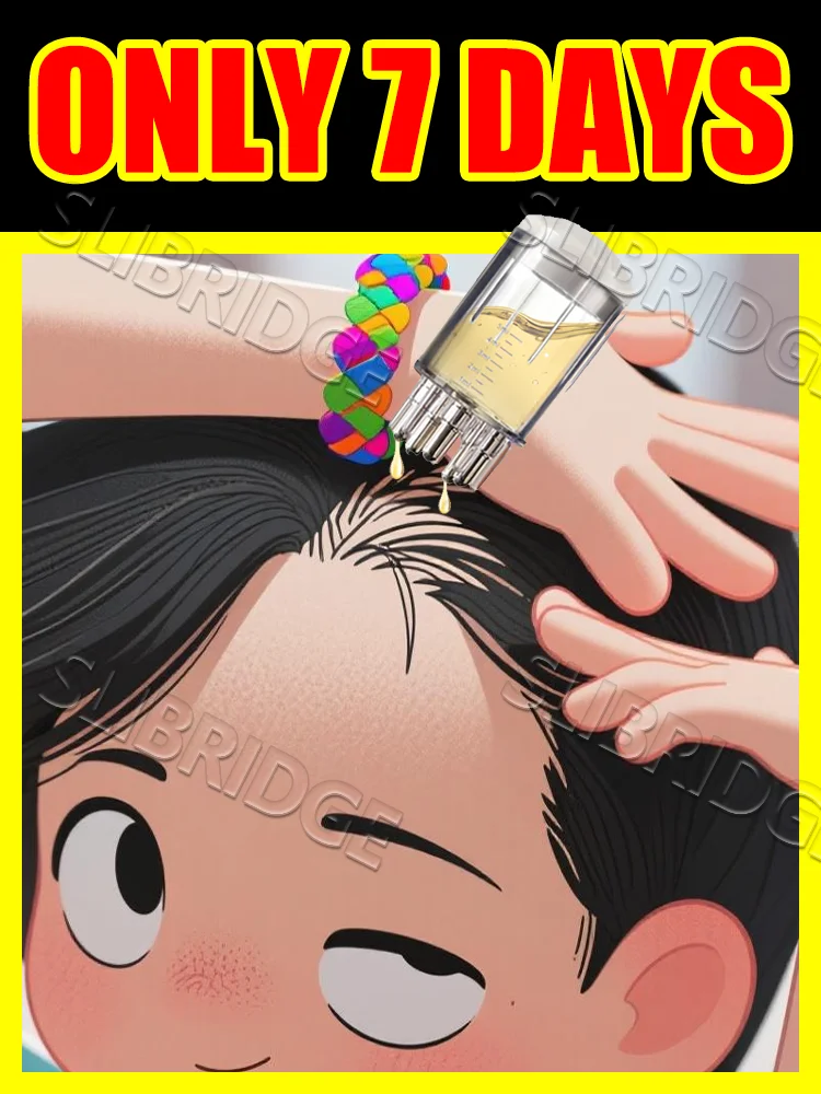 [2025NEW] مشط سائل لشدة الرأس، مشط تدليك صغير محمول، مدلك توجيه سائل مضاد لتساقط الشعر، أداة العناية بفروة الرأس 7 أيام