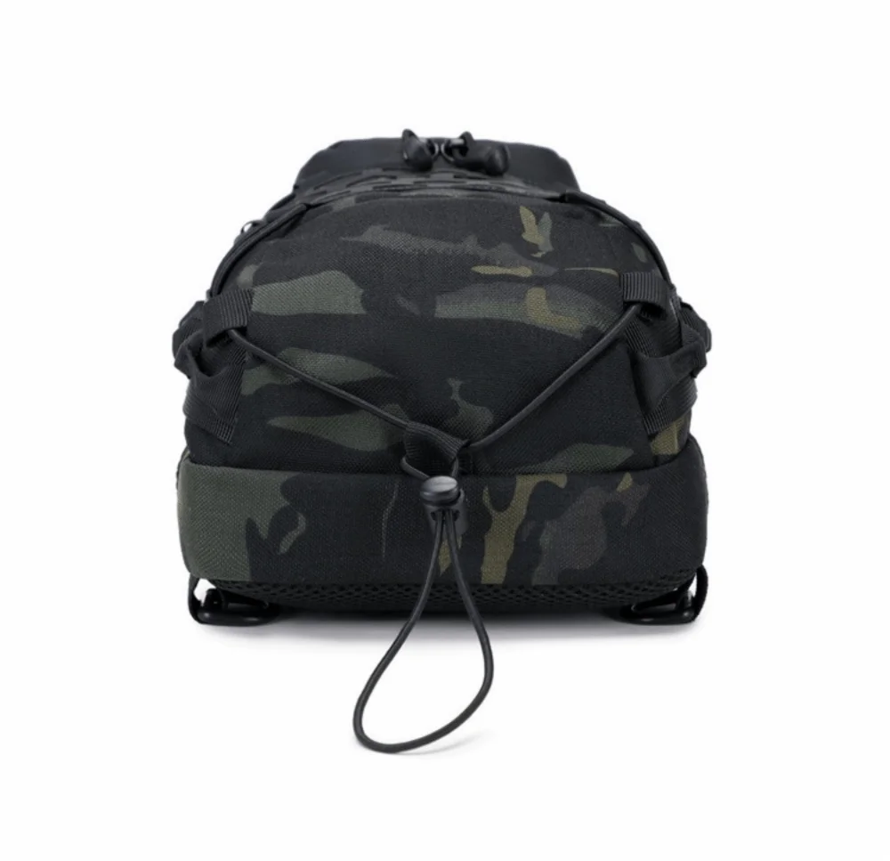 New Black Crossbody Chest Pack Durable Waterproof Sling Shoulder Backpack Large Capacity Crossbody Bag Hiking