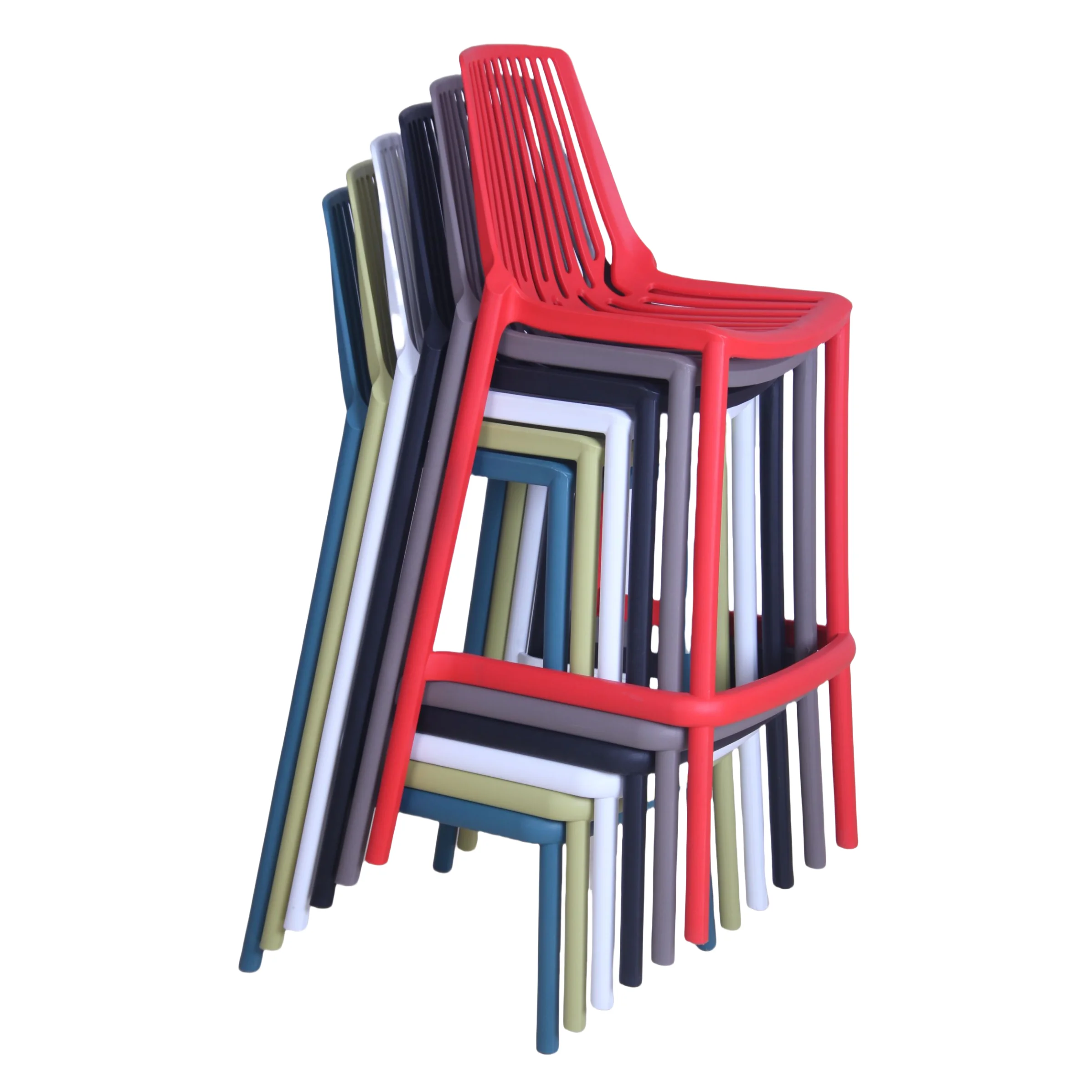 

Wholesale Price Modern Commercial Bar Furniture Kitchen Counter High Height Stackable Plastic Bar Stool
