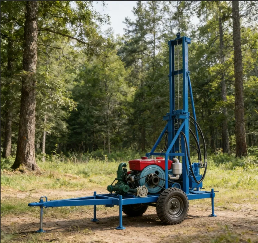 Factory Price 150m Tricycle Mounted Drilling Rig Multi-functional Small Water Well Drilling Machine For Farm