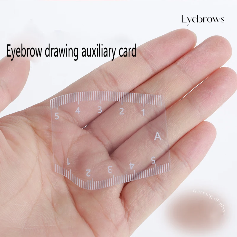 Plantilla de cejas transparente reutilizable para dar forma precisa, kit de herramientas de maquillaje de cejas