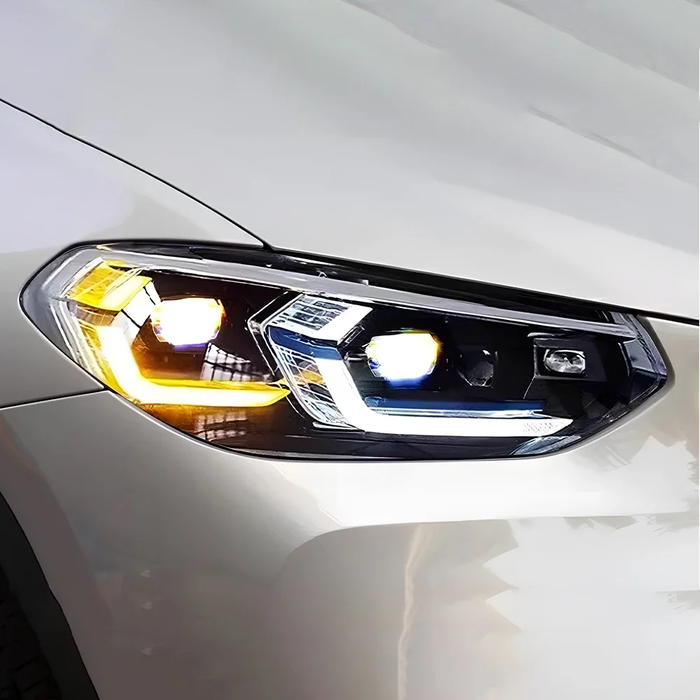 ل BMW X3 G01 G08 X4 G02 25i 28i 30i 2018-2021 LED سيارة الجبهة مصابيح الجمعية ترقية 2022 نمط العارض عدسة أداة الملحقات