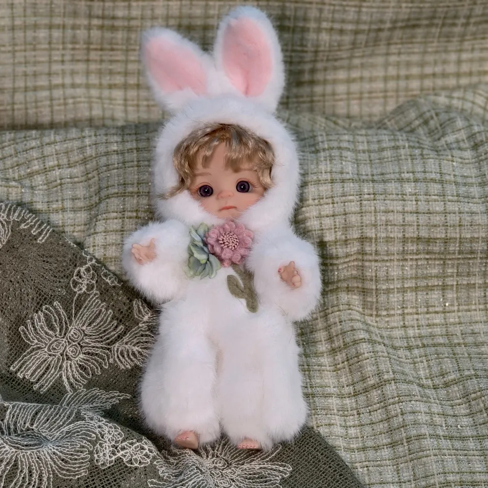Cloveray 25 سنتيمتر الأصلي كامل الجسم دمية فينيل 10 بوصة سوبر لطيف أفخم أرنب نابض بالحياة دمية من الفينيل Kawaii دمية على شكل حيوان لعبة طفل هدية