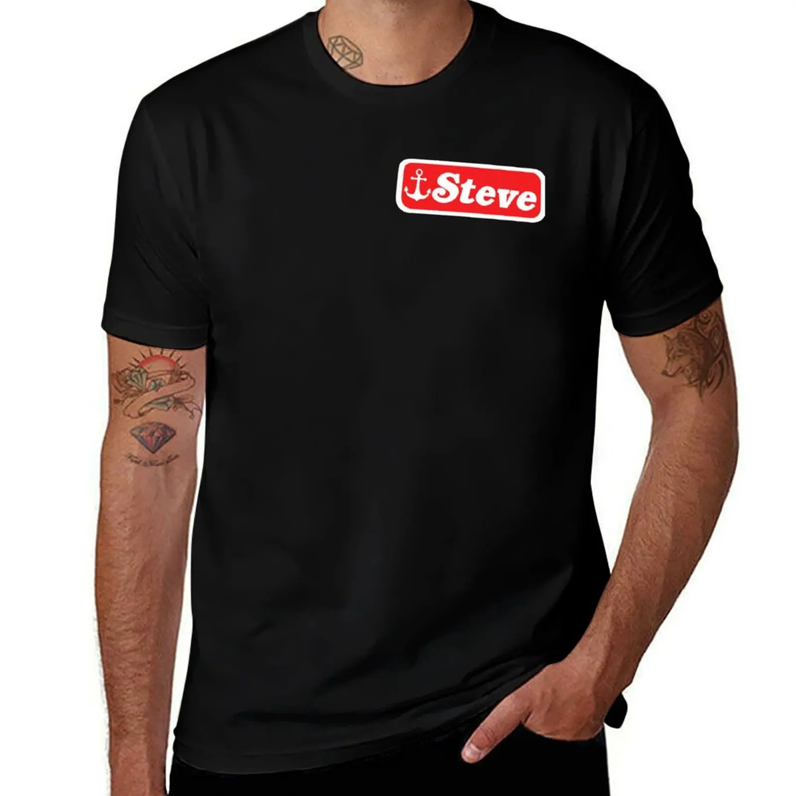 Scoops ahoy! Steve name badge T-Shirt Essential Solid Color T-Shirt