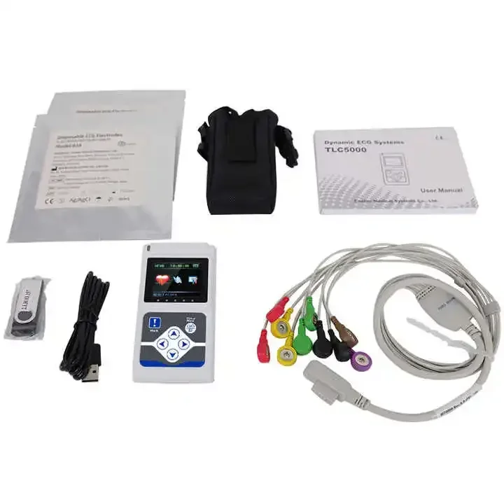

24 Hours LCD Display 12 Leads Holter TLC5000 Support USB Connect Computer