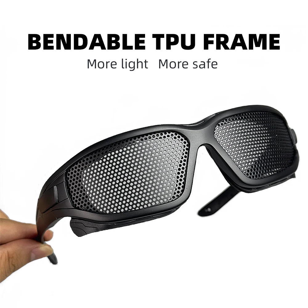 

Tactical Glasses Military Steel Mesh Anti Impact Safety Protective Goggles Adults Shooting CS Paintball Hunting