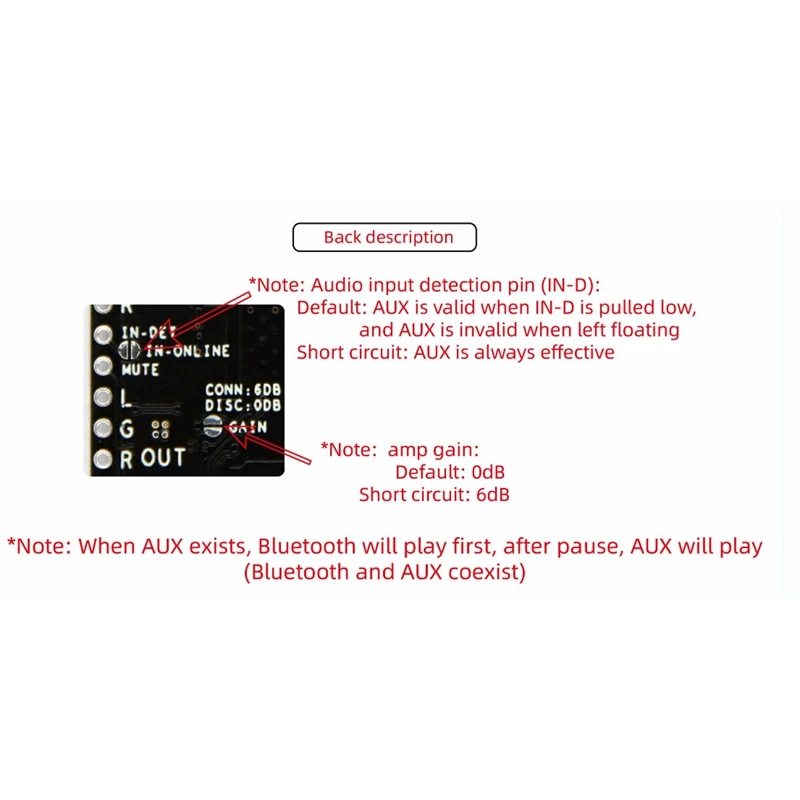 QCC3031 APTXHD Module Audio Input LINE-In Lossless Receiver Board For BT Headset NO DC 3.3-4.2V