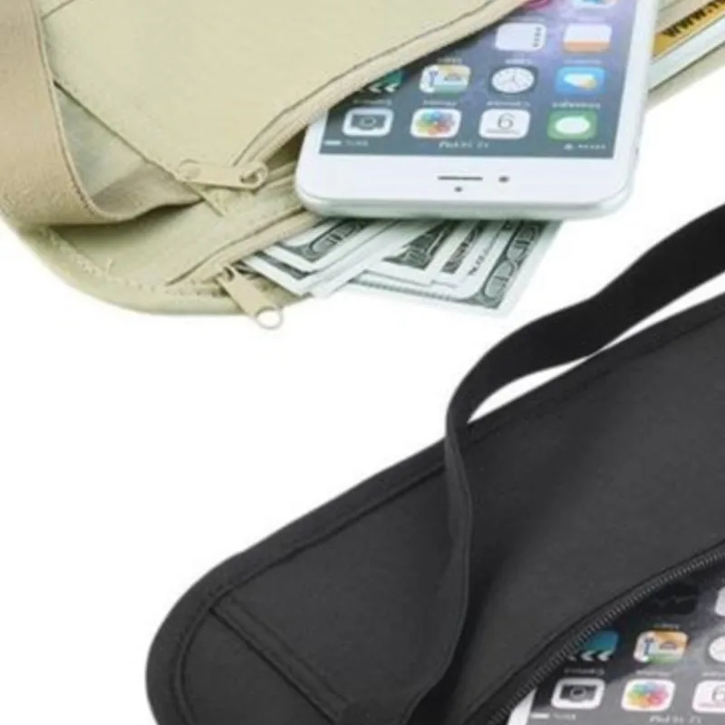 

1pcWaterproof Anti-theft Invisible Running Waist Bag Multi-functional Ultra-thin Travel Cell Phone Bag For Men Women Cycling Bag