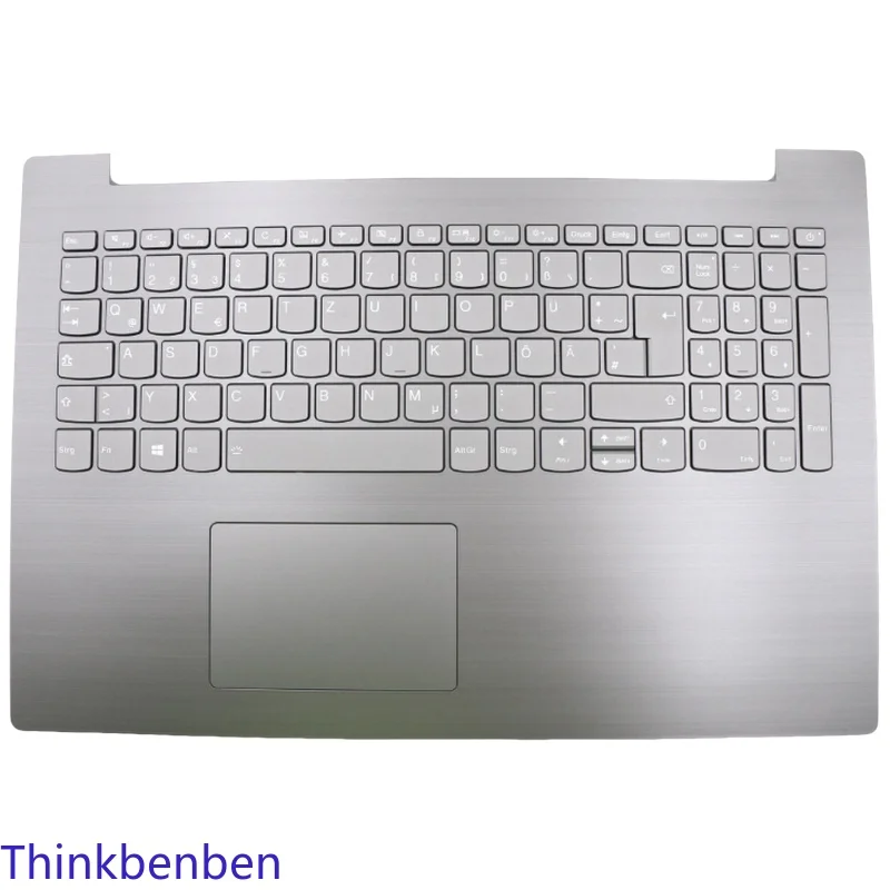 

DE German Backlit Keyboard Iron Gray Upper Case Palmrest Shell Cover For Lenovo Ideapad 330 15 ICH Laptop 5CB0R46829