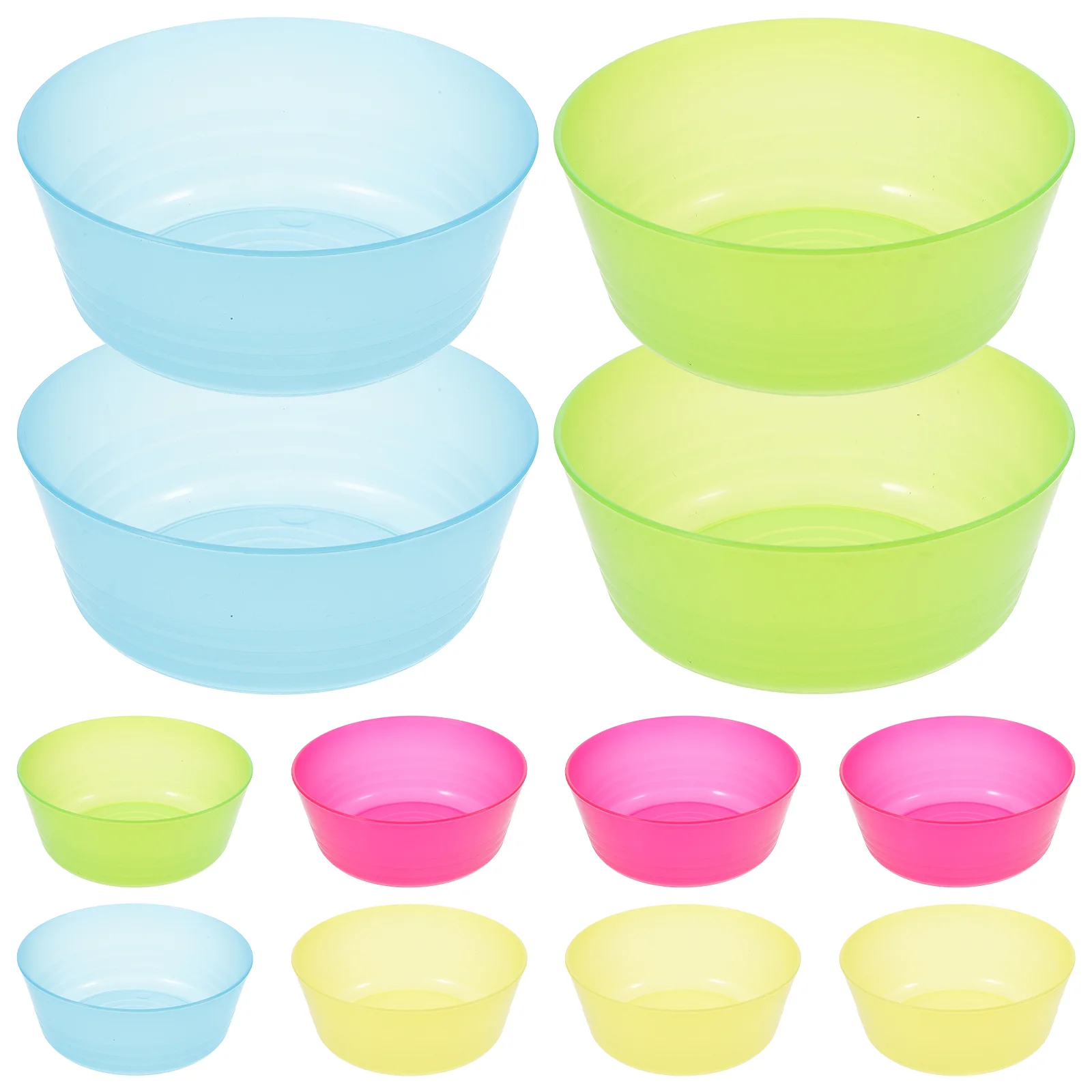 12pcs Rice Storage Bowls Multi-purpose Bowls Salad Bowls Dessert Storage Bowls toddler bowl plastic serving bowls