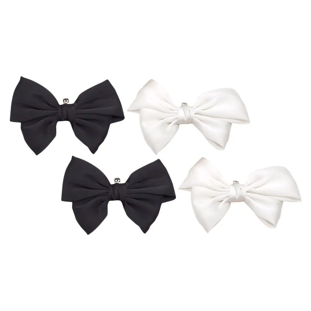 

Bow Clips: Black White Removable Bowknot Buckles For Heels Flats Detachable Shoe Charms Clip On Shoe Embellishments For