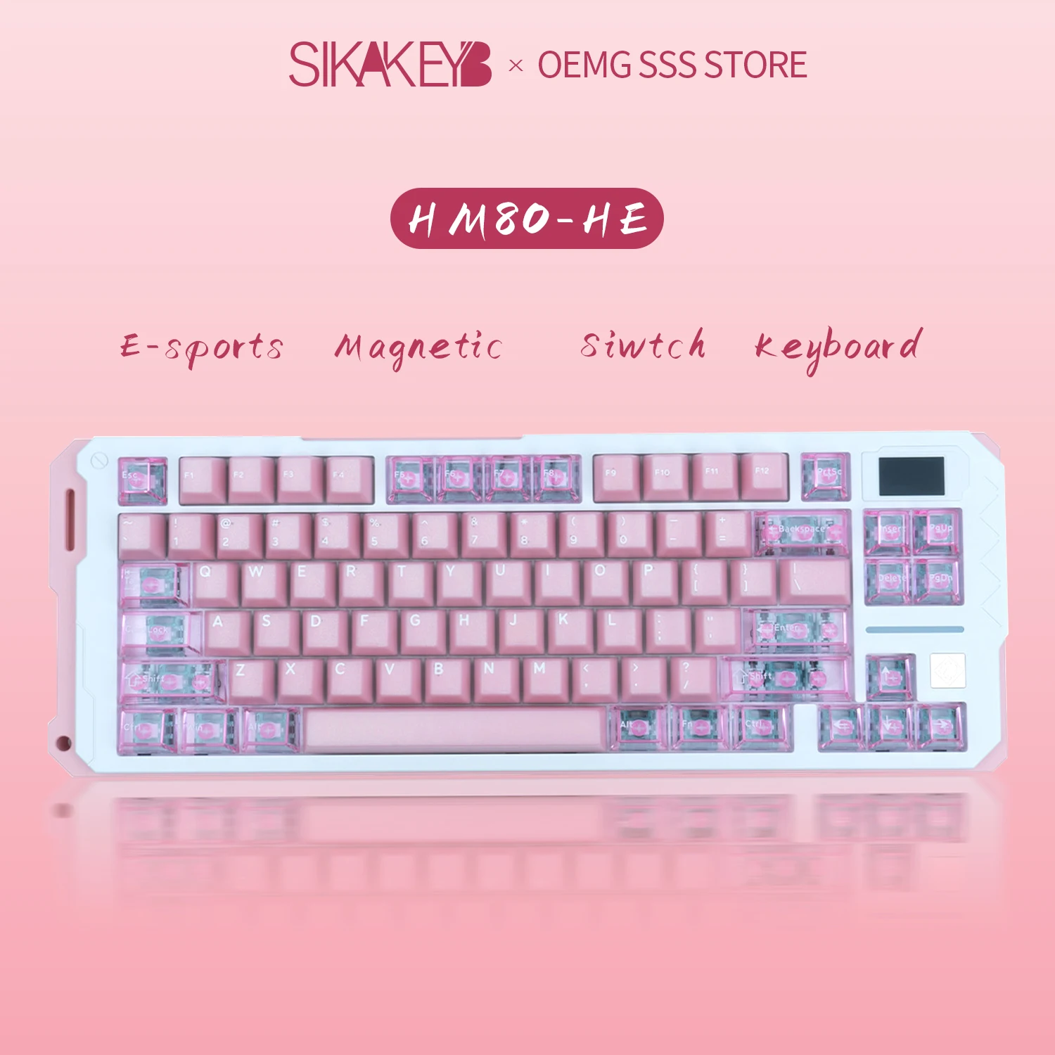 

SIKAKEYB Castle New Limited HM80 Aluminum Alloy Edition 82-key Gaming Magnetic Keyboard Gateron Magnetic Jade Axis Switch Gasket