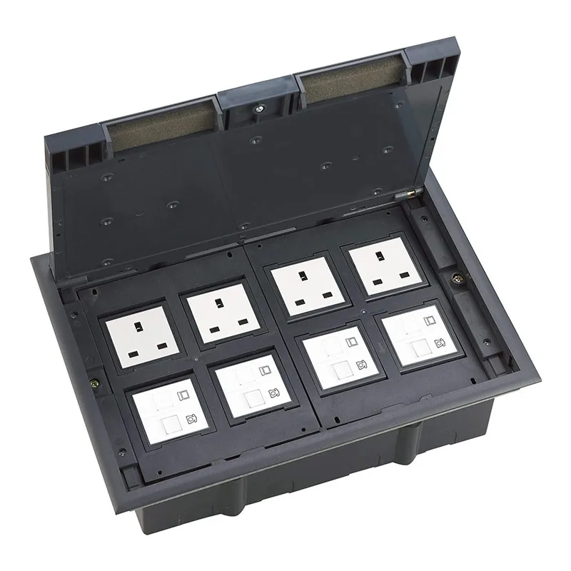 

Power Cover Box 10A 16A Plastic Hidden Electrical Modular Ground Floor Socket