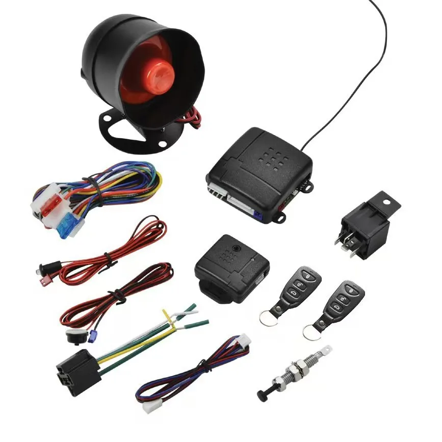 

TSK-100 One Way Car Alarm System with Keyless Entry 50-100M Range DC 12V for Trucks/SUVs/Vans/Sedans