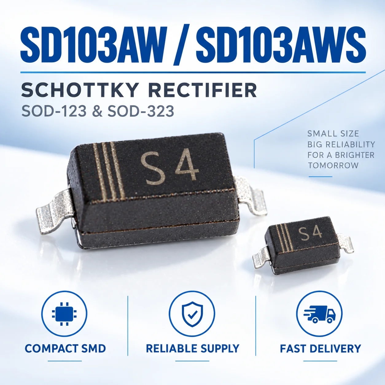 Original Genuine 1N5819 SS14 SMA 1N5819 SS14F SMAF SMD Schottky Diodes 40V 1A Low Forward Voltage In Stock