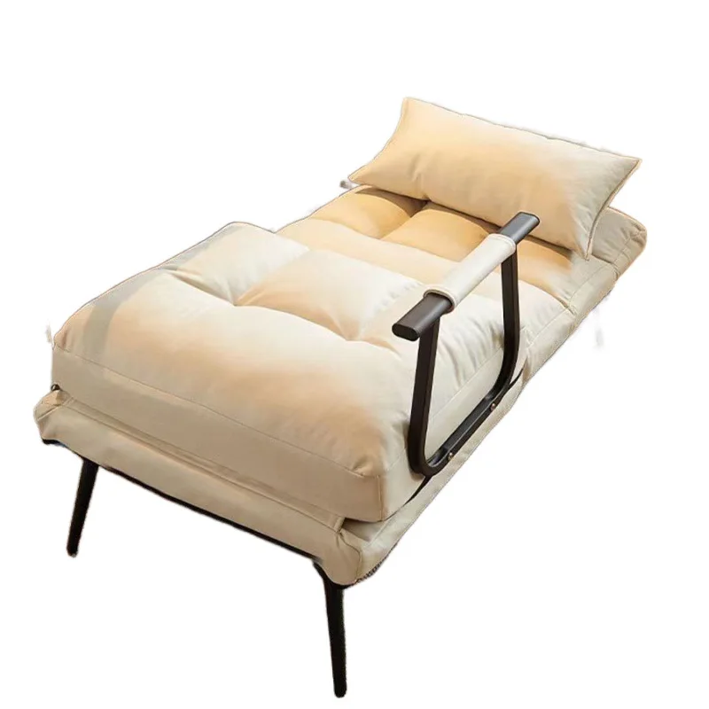 Folding recliner office lunch break siesta single bed dual-purpose summer seat back sofa seat