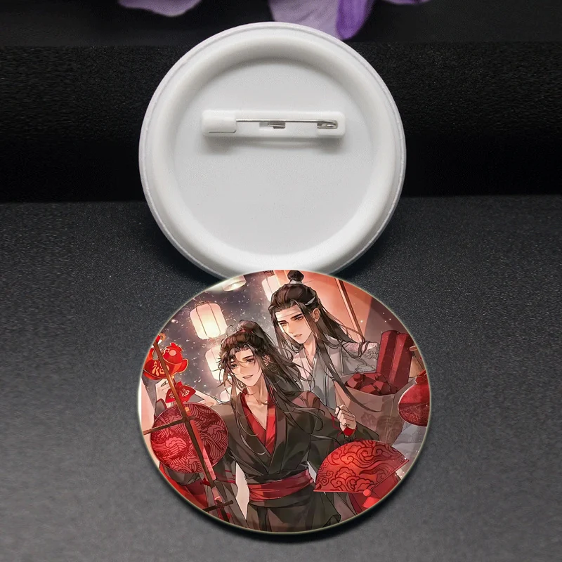 Anime Mo Dao Zu Shi  Brooche, Wei Wuxian Lan Wangji Badge, Handmade Pin, Breastpin for Backpack Clothes Jewelry Accessories Gift