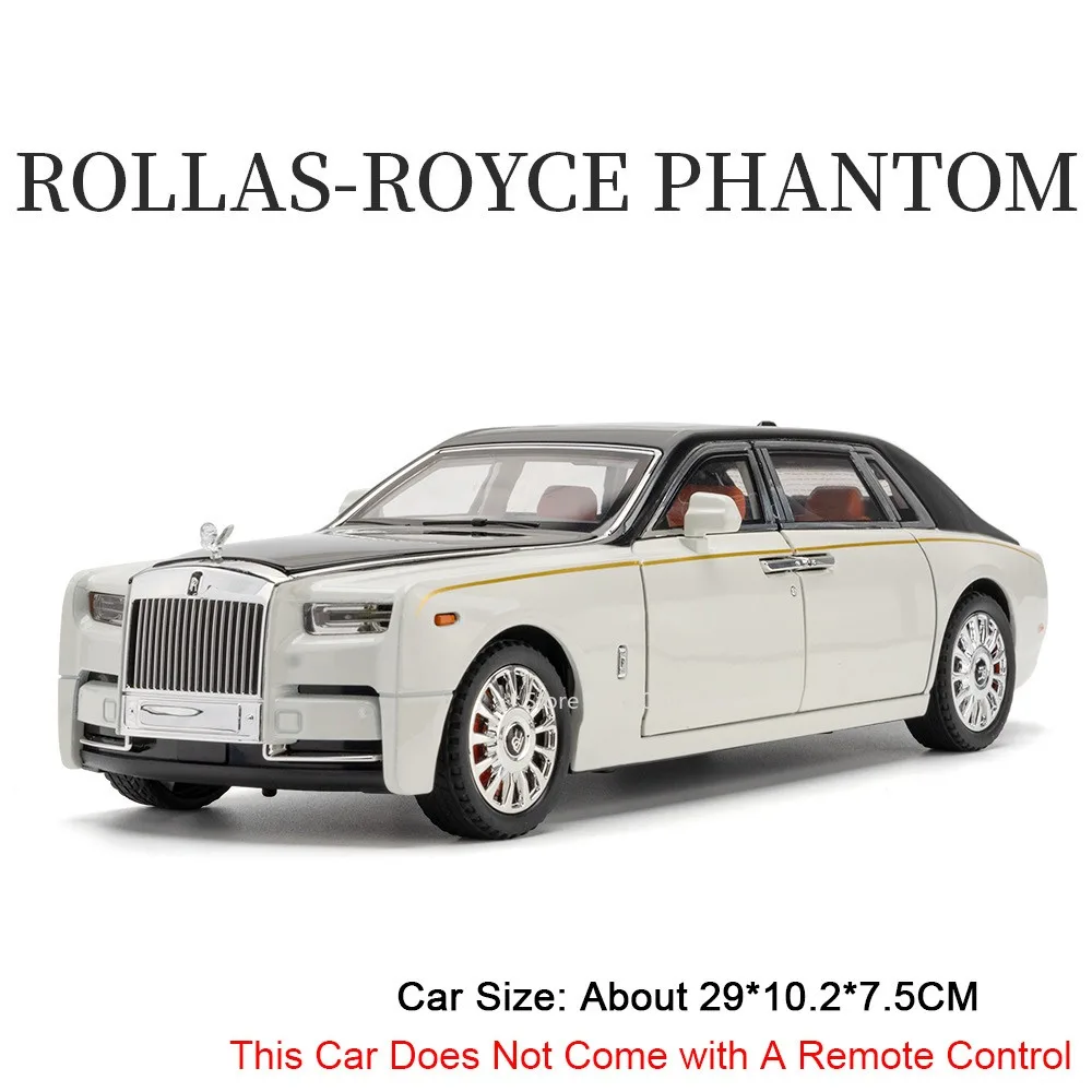 Maßstab 1:18 RS7 Rolls-royce Phantom-Auto-Spielzeugmodelle, Legierung, Druckguss, Stoßdämpfung, Türen, geöffnetes Soundlicht für Erwachsene und Kinder, Geschenke
