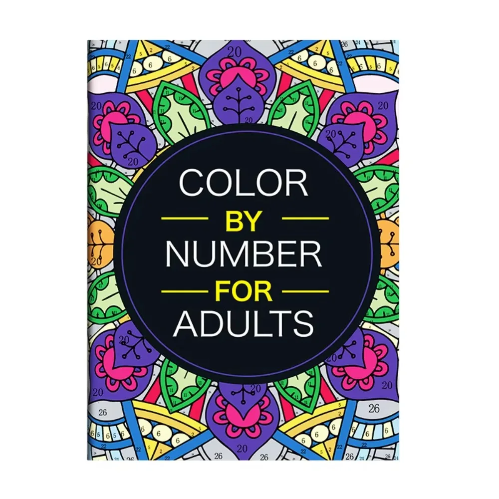 Color By Number for Adults Doodle Coloring Book, Fantasy Animals Nature & Character Patterns, Stress Relief Painting Book