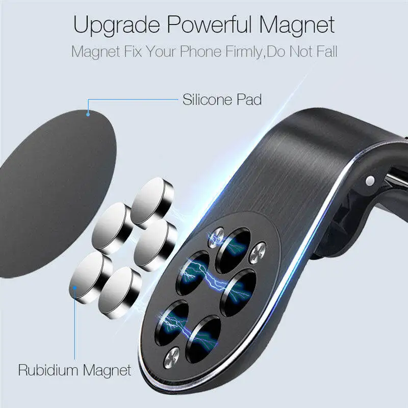 Magnetic car Phone Holder Air Vent Mount Mobile Phone Stand For iPhone xiao mi redmi smartphone