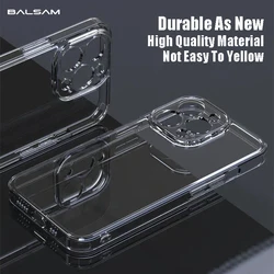 Transparent Tempered Glass Phone Case For iPhone 16 15 14 13 12Mini 11 Pro Max Plus XR XS 7 8 Shockproof Bumper Hard Clear Cover