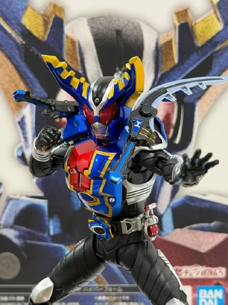 

Bandai Shf Real Bone Sculpted Kamen Rider Gatack Hyper Form Beyond Form Anime Action Figure Desktop Toy
