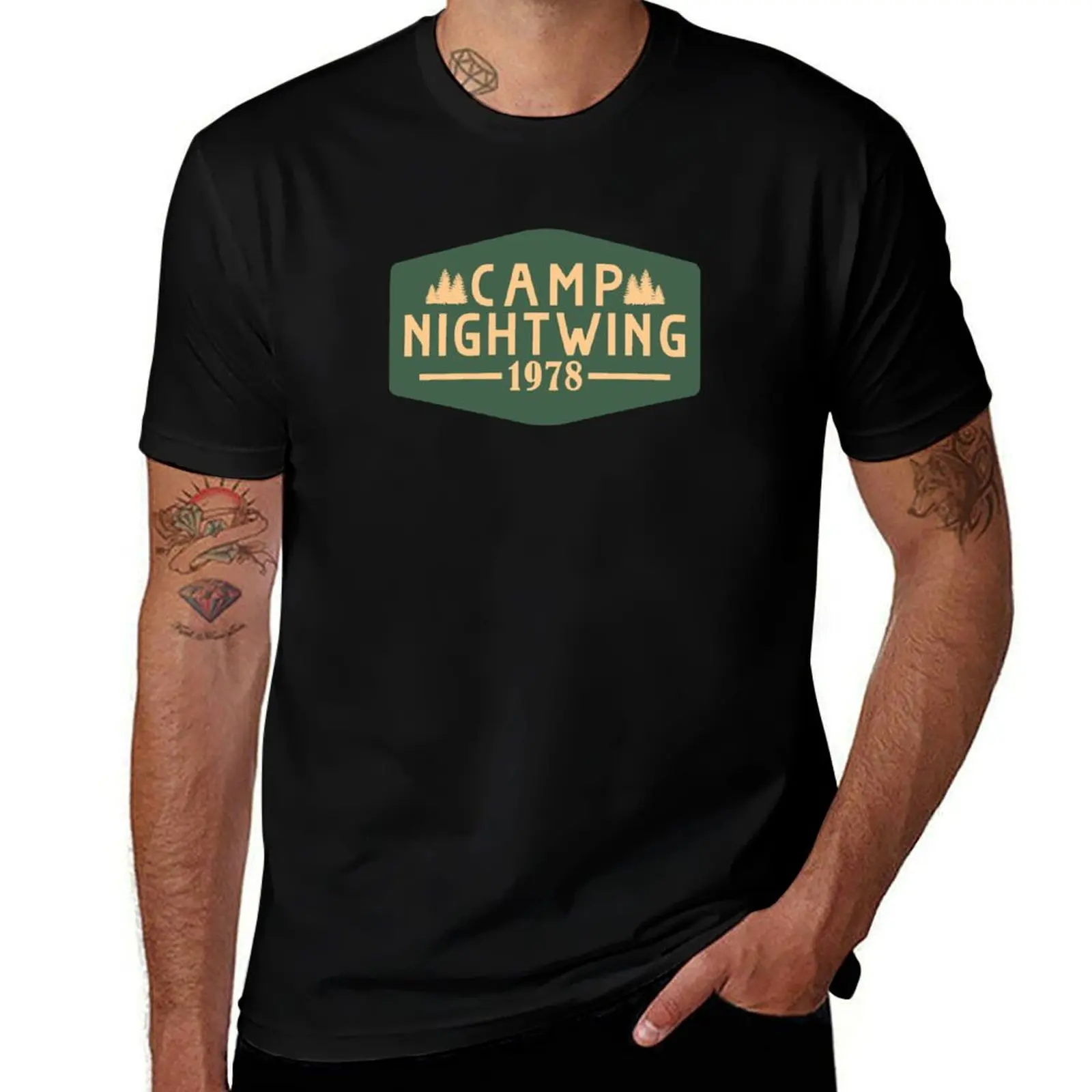 

Camp Nightwing 1978 (1) T-Shirt vintage quick drying summer tops fruit of the loom mens t shirts