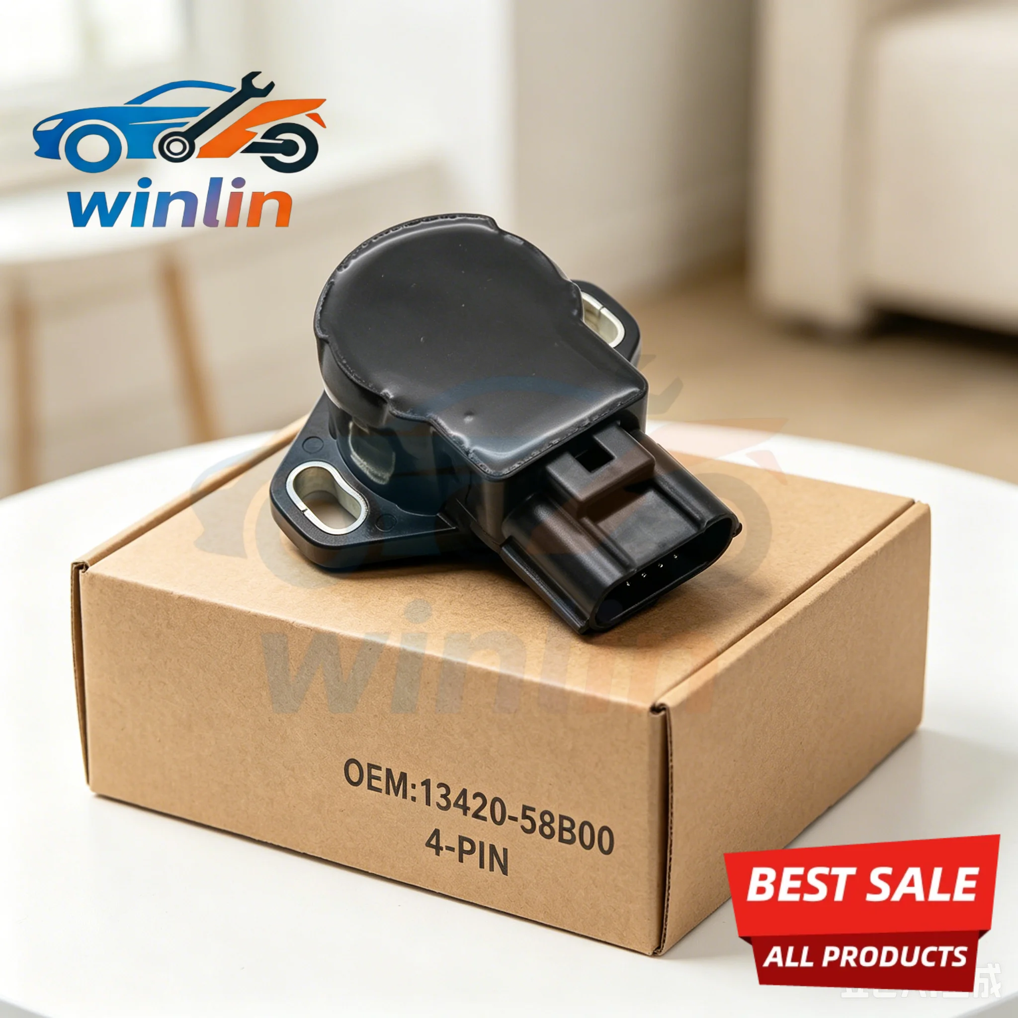 13420-58B00 Accelerator Throttle Position Sensor TPS for Suzuki Sidekick 1992-1998 Geo Tracker 1.6L 1989-1998 - view 3