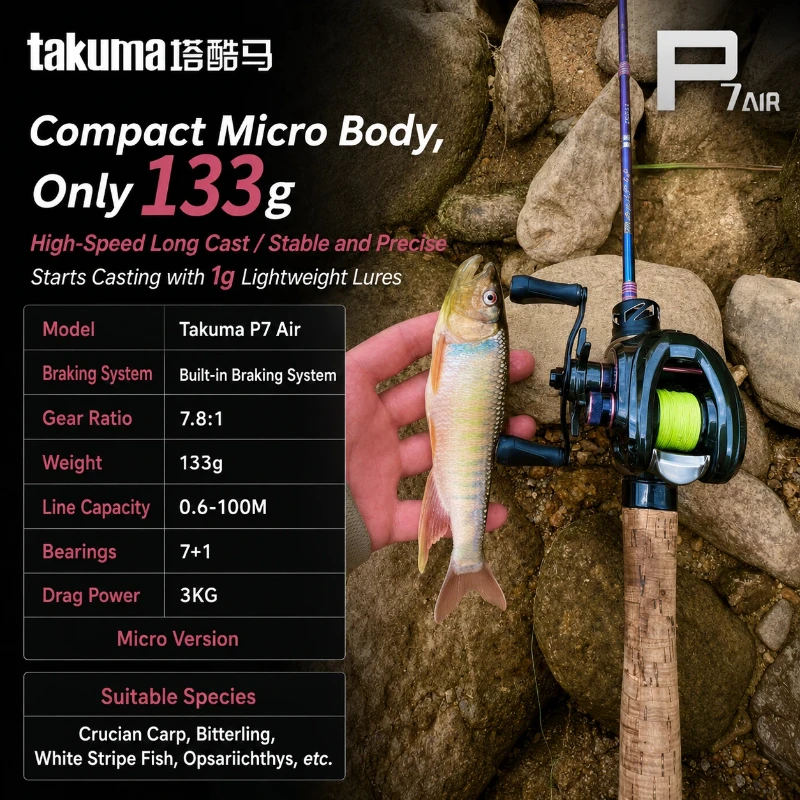 takuma-p7-air-7-1-bb-78-1-baitcasting-reel-carbon-body-ceramic-outlet-magnetic-brake-ultralight-lure